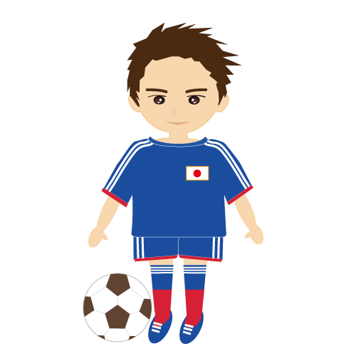 サッカー素材 日本代表 無料のイラスト素材集